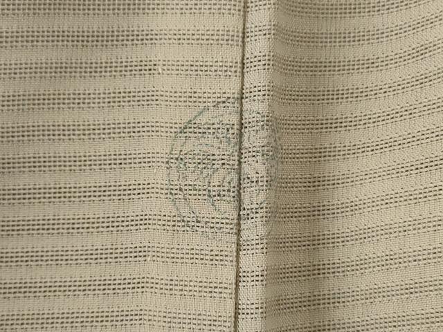 平和屋着物＊夏物　訪問着　絽　駒刺繍　流水草花文　金彩　正絹　逸品　AABI6639jd