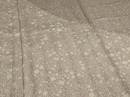 平和屋着物＊夏物 男性 訪問着 縦絽 箔散らし文様 キングサイズ 正絹 逸品 未使用 AABI6646jd
