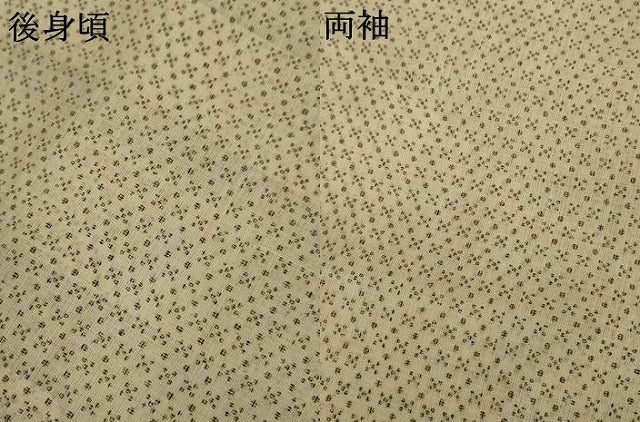 平和屋着物＊夏物 男性 上布 絣柄 麻 逸品 AABI6651jd