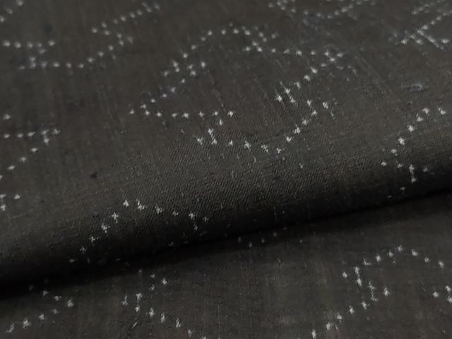 平和屋着物＊夏物　重要無形文化財　本場宮古上布　幾何学文様　苧麻　逸品　AABI6655jd