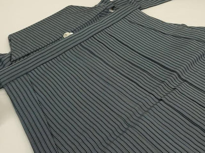 平和屋着物＊夏物　男性　馬乗り袴　縞　正絹　逸品　AABI6659jd
