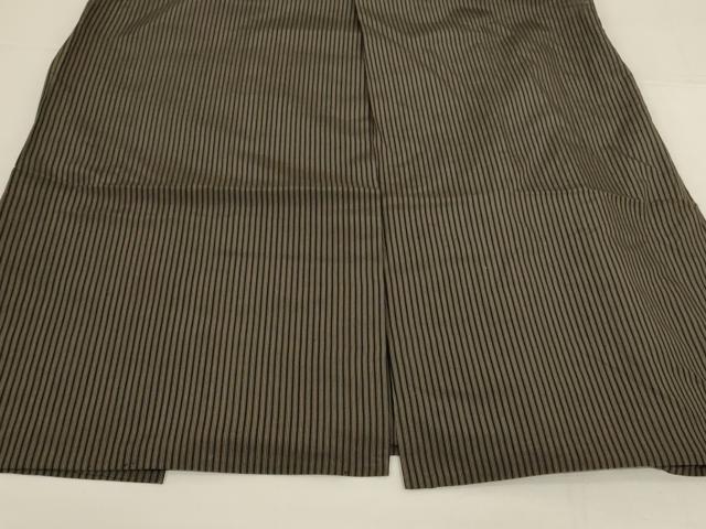 平和屋着物＊夏物　男性　行灯袴　縞　正絹　逸品　AABI6660jd