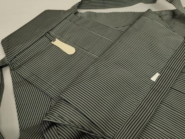平和屋着物＊夏物 男性 行灯袴 縞 正絹 逸品 AABI6661jd
