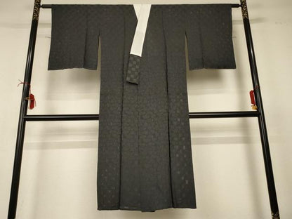 平和屋着物＊夏物 長襦袢 市松花地紋 正絹 逸品 AABI6662jd