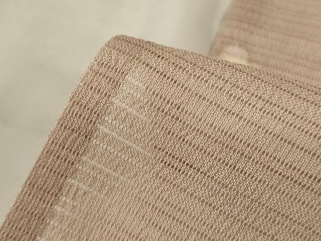 平和屋着物＊夏物　小紋　絽　舞花文　ロング丈　正絹　逸品　AABI6665jd