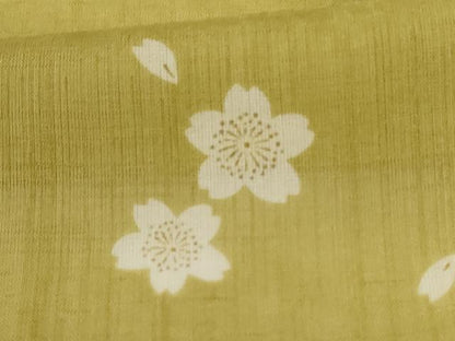 平和屋着物＊夏物　小紋　紗　舞桜文　やまと誂製　正絹　逸品　AABI6667jd