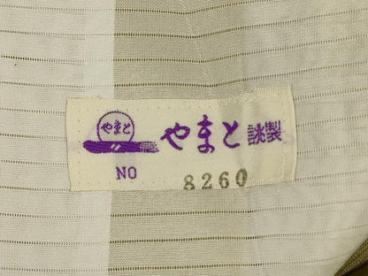 平和屋着物＊夏物　小紋　紗　舞桜文　やまと誂製　正絹　逸品　AABI6667jd
