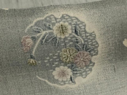 平和屋着物＊夏物　絹芭蕉　小紋　雪輪花文　暈し染め　やまと誂製　正絹　逸品　未使用　AABI6672jd