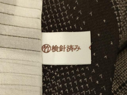 平和屋着物＊夏物　本場大島紬　夏大島　間道　正絹　逸品　未使用　AABI6675jd