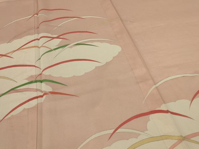 平和屋着物＊夏物　訪問着　絽　雲取り芝文　銀彩　大丸扱い　正絹　逸品　AABI6677jd