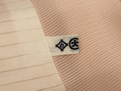 平和屋着物＊夏物　訪問着　絽　雲取り芝文　銀彩　大丸扱い　正絹　逸品　AABI6677jd