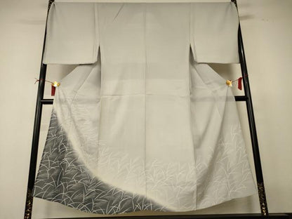 平和屋着物＊夏物　男性　訪問着　紗　薄文　暈し染め　キングサイズ　正絹　逸品　AABI6683jd