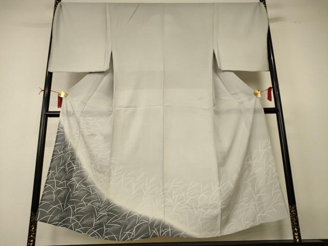 平和屋着物＊夏物　男性　訪問着　紗　薄文　暈し染め　キングサイズ　正絹　逸品　AABI6683jd