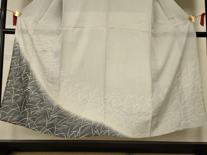 平和屋着物＊夏物　男性　訪問着　紗　薄文　暈し染め　キングサイズ　正絹　逸品　AABI6683jd