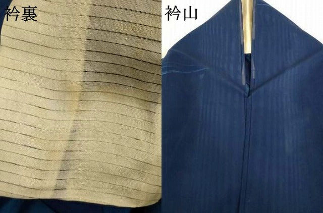平和屋着物＊夏物　小紋　紗　筏　正絹　逸品　AABI6688jd