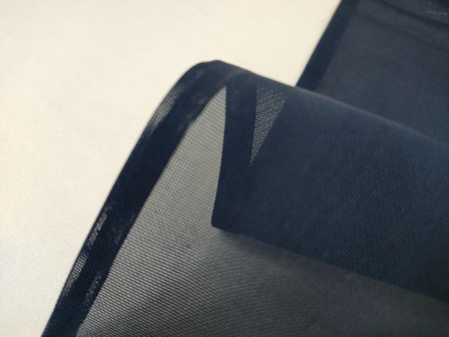 平和屋着物＊夏物　小紋　紗　筏　正絹　逸品　AABI6688jd