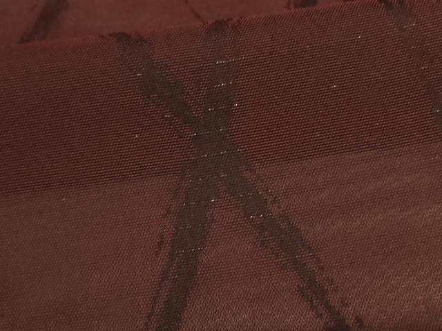 平和屋着物＊夏物　小紋　紗　網目文　銀通し地　正絹　逸品　AABI6699jd