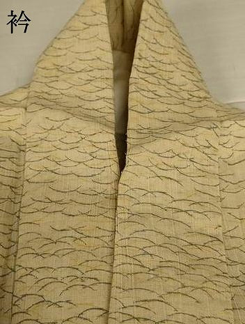 平和屋着物＊夏物　小紋　紗　芝文　正絹　逸品　AABI6701jd