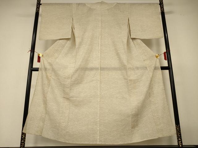 平和屋着物＊夏物　小紋　紗　芝文　正絹　逸品　AABI6701jd