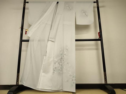 平和屋着物＊夏物　訪問着　絽　萩文　暈し染め　洗える着物　AABI6716jd