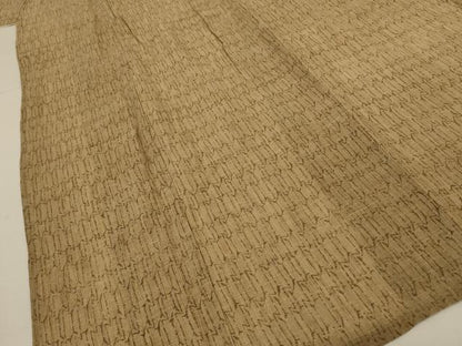 平和屋着物＊夏物　小紋　紗　幾何学文様　正絹　逸品　AABI6717jd