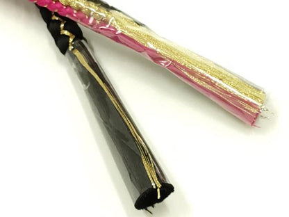 平和屋着物●和装小物　振袖用帯締め　装飾　パール　ビーズ　金糸　正絹　逸品　未使用　AABI6727ay