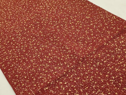 平和屋着物▼ファッションデザイナー 花井幸子 和装小物 帯揚げ 大小霰 金彩 逸品 未使用 AABI6732ay
