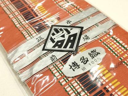 平和屋着物▼和装小物　伊達締め3点　本場筑前博多織　間道　証紙付き　正絹　逸品　全て未使用　AABI6736ay