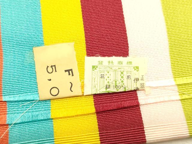 平和屋着物▼和装小物　伊達締め3点　本場筑前博多織　証紙付き　正絹　逸品　全て未使用　AABI6741ay