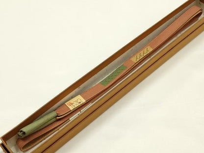 平和屋着物▼和装小物　上質な帯締め　高麗組 綾出し　金糸　正絹　逸品　未使用　AABI6743ay