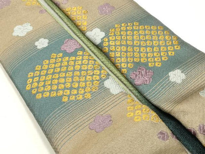 平和屋着物▼和装小物　重ね衿まとめて5点　夢二・浪漫　舞花文　金彩　暈し染め　逸品　未使用品あり　AABI6784ay