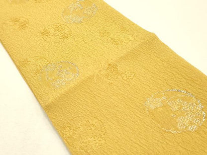 平和屋着物▼和装小物　重ね衿まとめて5点　花丸文　リバーシブル　金糸　金通し地　暈し染め　逸品　未使用品あり　AABI6787ay