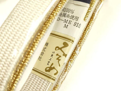 平和屋着物●和装小物　上質な帯締め5本セット　礼装用　高麗組 綾出し　金糸　亀房付き　証紙付き　逸品　未使用　AABI6799ay
