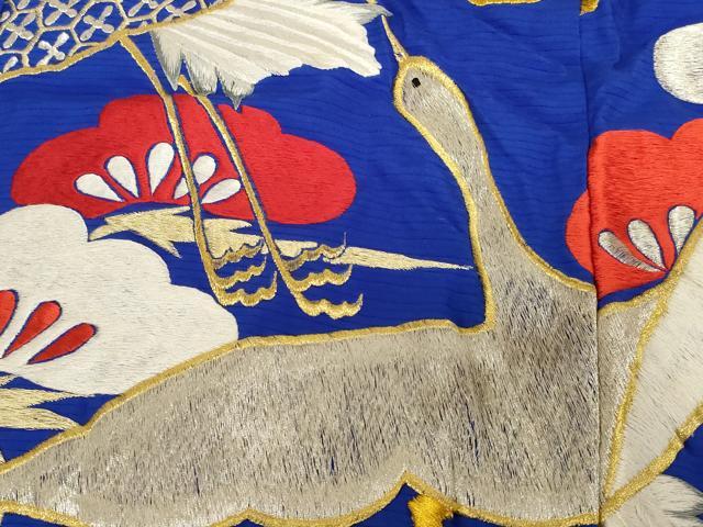平和屋本店●色打掛　和装　婚礼　結婚式　花嫁　神社挙式　総刺繍　飛鶴雪輪松文　金銀糸　逸品　AABI6801ou