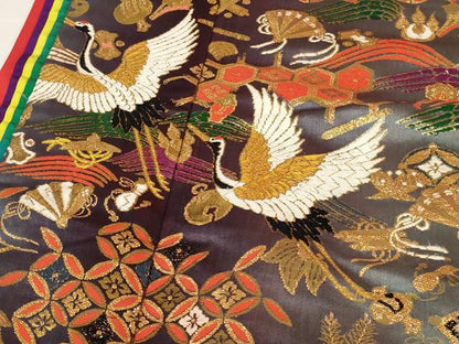 平和屋本店●色打掛　和装　婚礼　花嫁　結婚式　神社挙式　唐織　花鳥文　金糸　十二単風　逸品　AABI6812ou
