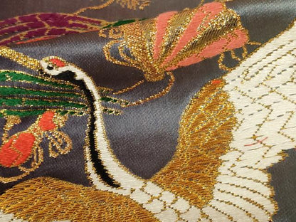 平和屋本店●色打掛　和装　婚礼　花嫁　結婚式　神社挙式　唐織　花鳥文　金糸　十二単風　逸品　AABI6812ou