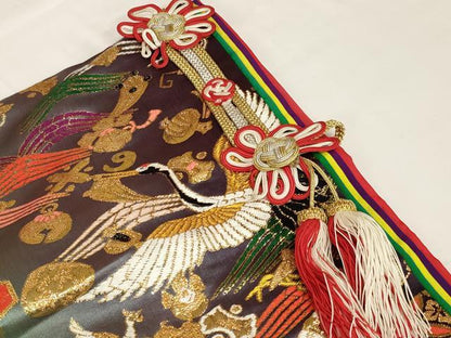 平和屋本店●色打掛　和装　婚礼　花嫁　結婚式　神社挙式　唐織　花鳥文　金糸　十二単風　逸品　AABI6812ou
