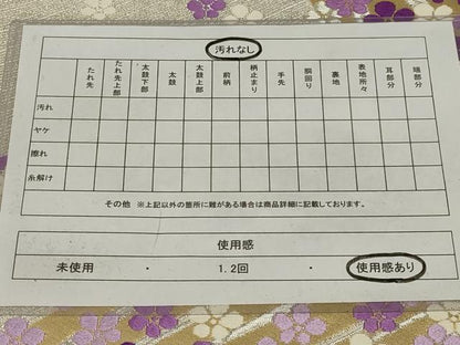 平和屋着物◎六通柄袋帯 唐織 こうげん 流水花文 金銀糸 正絹 逸品 AABI6825ou