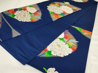 平和屋着物◎六通柄袋帯 唐織 枝花文 金銀糸 正絹 逸品 AABI6834ou