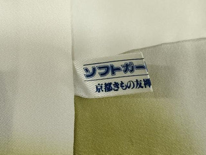 平和屋着物●上質な小紋　水玉文　黒地　正絹　逸品　未使用　AABI6842ck