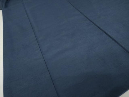 平和屋着物●本場琉球絣　紬　色無地　青褐色　証紙付き　正絹　逸品　AABI6845ck
