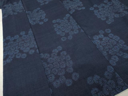 平和屋着物●結城紬　120亀甲　花尽くし　正絹　逸品　AABI6852ck