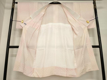 平和屋着物●長襦袢　無双仕立て　鱗文様　正絹　逸品　未使用　AABI6855ck