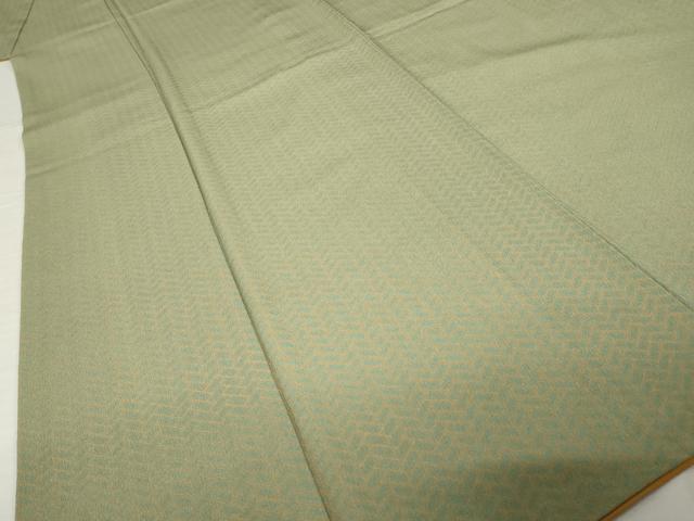 平和屋着物●洗える最高級着物　＜英＞はなぶさ謹製　小紋　檜垣文　たとう紙付き　洗える着物　AABI6856ck