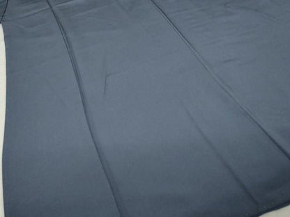 平和屋着物●上質な色無地　藍鉄色　正絹　逸品　AABI6860ck