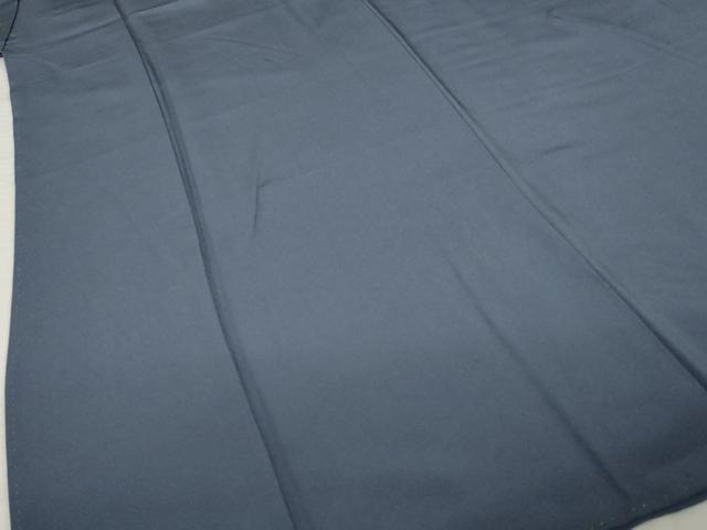 平和屋着物●上質な色無地　藍鉄色　正絹　逸品　AABI6860ck