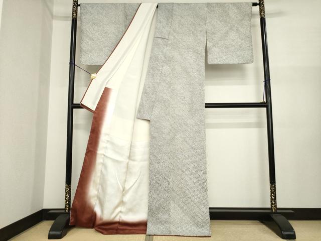 平和屋着物●本疋田絞り　小紋　総絞り　正絹　逸品　AABI6868ck