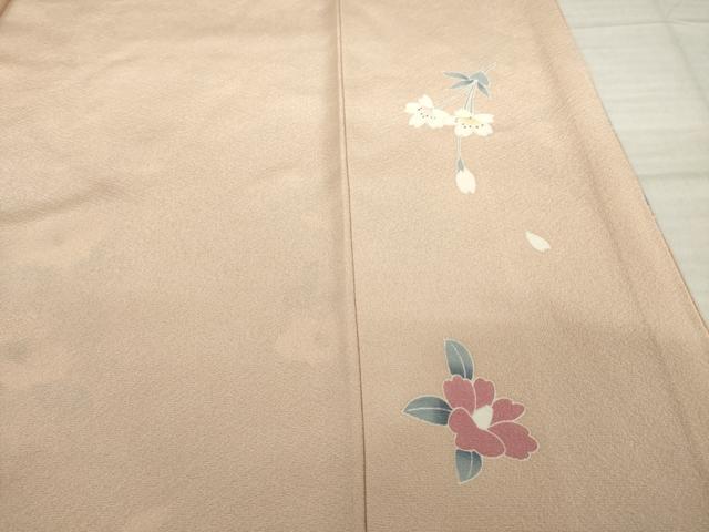 平和屋着物●訪問着　友禅　花丸文　暈し染め　正絹　逸品　AABI6869ck