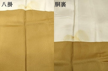 平和屋着物●上質な色無地　黄橡色　正絹　逸品　AABI6873ck