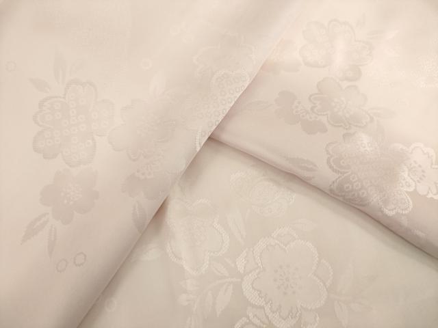 平和屋着物●振袖用長襦袢　無双仕立て　舞花地紋　暈し染め　正絹　逸品　AABI6882ck
